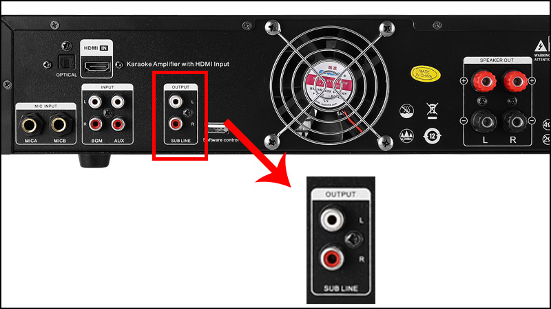 Cách kết nối amply với loa sub