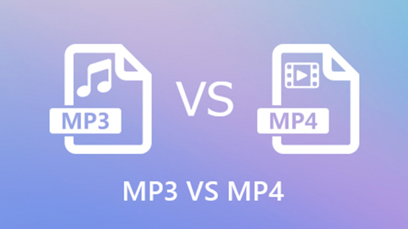 MP3 và MP4 khác nhau ở dạng dữ liệu lưu trữ