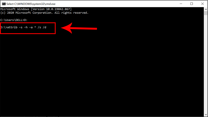 Hộp thoại Command Prompt