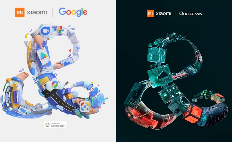 Ảnh minh họa minh chứng hợp tác của Xiaomi , Google và Qualcom