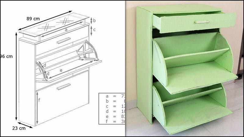 Cấu tạo của tủ giày thông minh