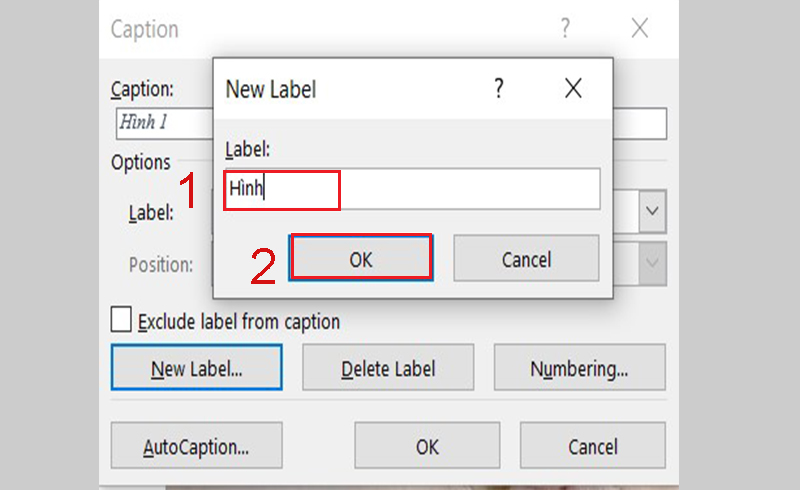 Nhập tên cho nhãn mới của hình ảnh