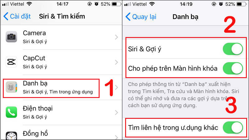 Bật chức năng trong ứng dụng