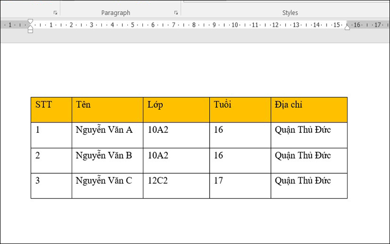 Những ô bôi đen đã chuyển sang màu khác