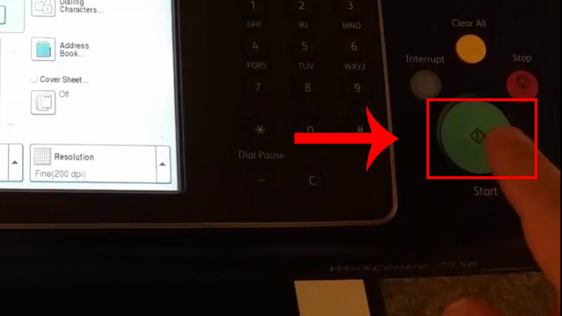 Bắt đầu gửi fax