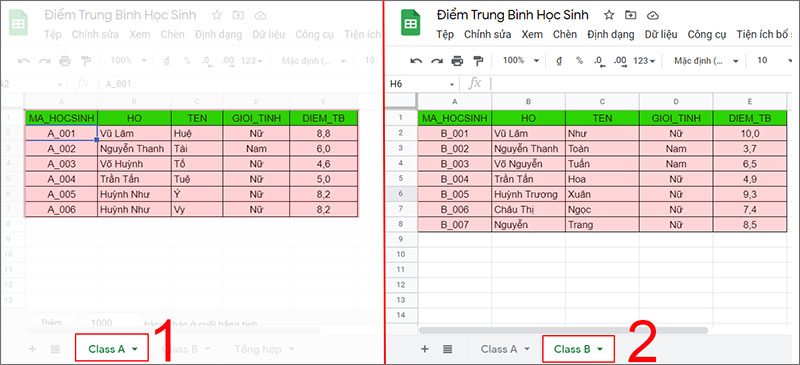 Query kết hợp dữ liệu từ nhiều sheet thành 1 sheet