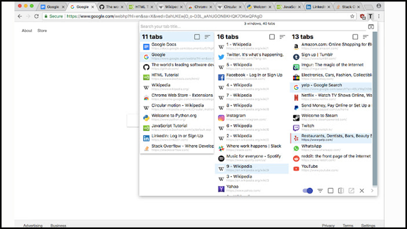 Với những tiện ích trên thì bạn sẽ không còn sợ bật nhiều tab nữa