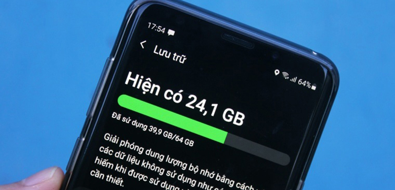 ROM 64 GB giúp người dùng có trải nghiệm được các tác vụ nặng