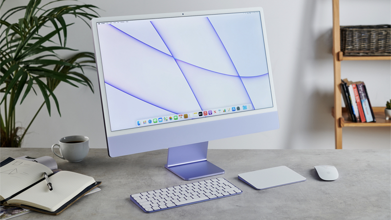 Chất lượng màn hình của iMac 24 inch được cải thiện hơn rất nhiều