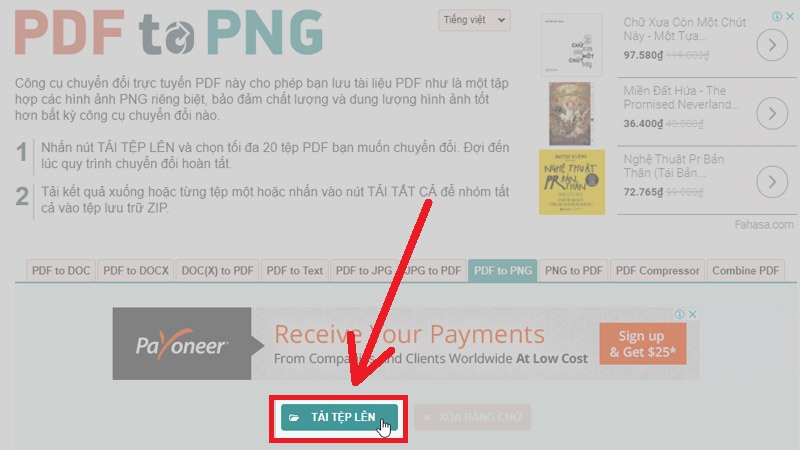 Tải tệp PDF lên