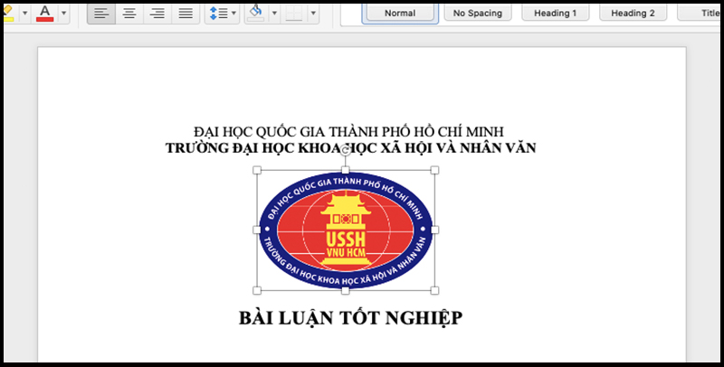 Bạn đã chèn ảnh vào file Word thành công