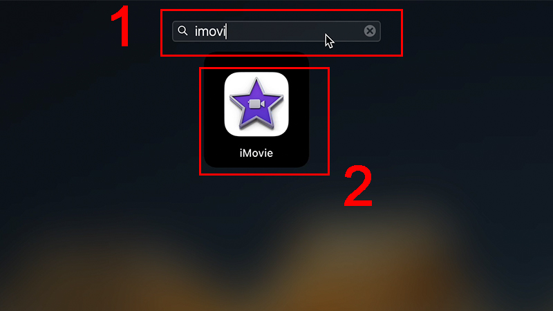 Mở ứng dụng iMovie