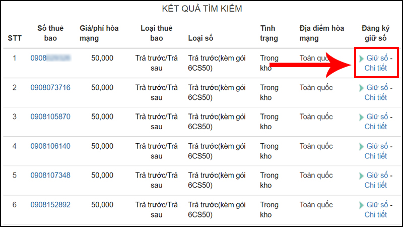 Nhấn vào Giữ số