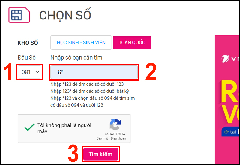 Nhấn chọn Tìm kiếm