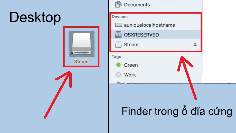 Mở file DMG trên MacOS