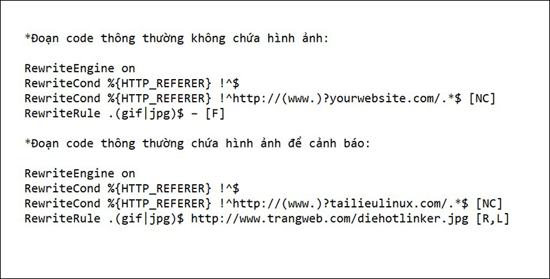 Code chống ăn cắp băng thông