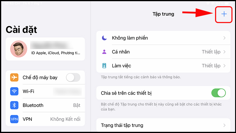 Bạn cũng có thể tự tạo chế độ Tập trung theo ý muốn