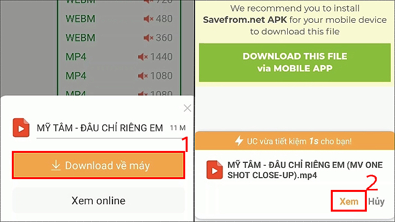 Chọn Download về máy