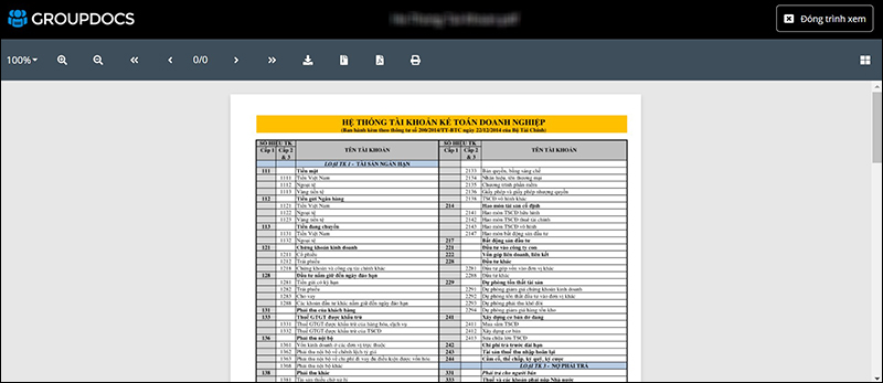 Xem file XPS trên Groupdocs