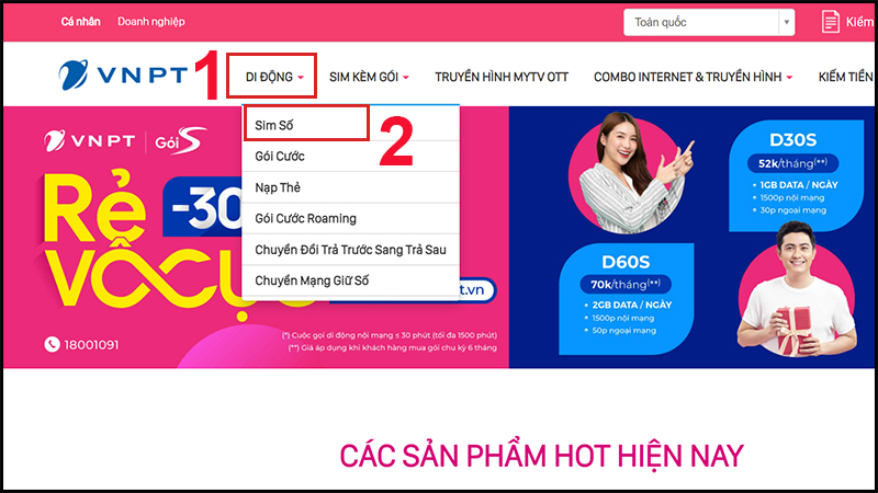 Chọn Di động.