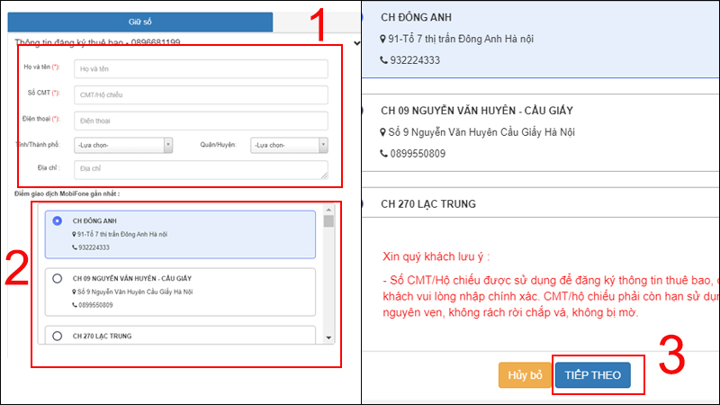 Hoàn tất thủ tục đăng ký mua SIM