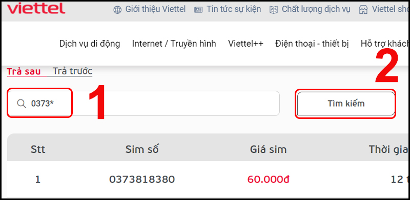 Tìm đầu số 0373