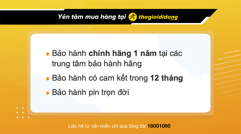 Chính sách bảo hành đồng hồ Ferrari tại Thế Giới Di Động