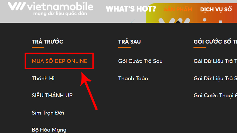 Chọn MUA SIM SỐ ĐẸP ONLINE để tiếp tục
