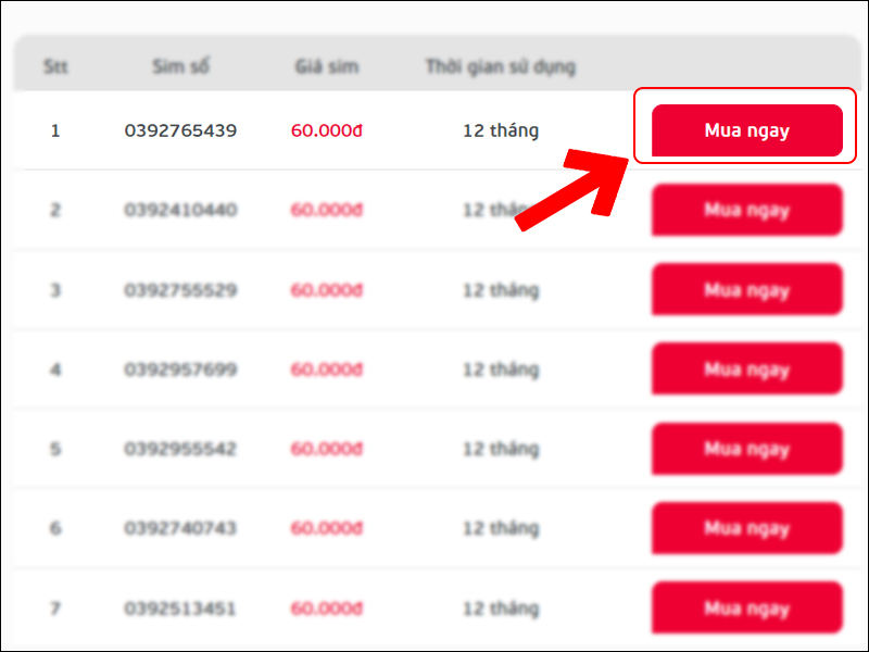 Nhấn mua ngay đầu SIM số ưng ý