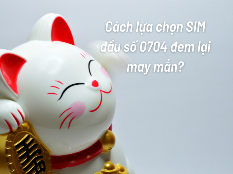 Lựa chọn đầu số 0704 mang lại may mắn