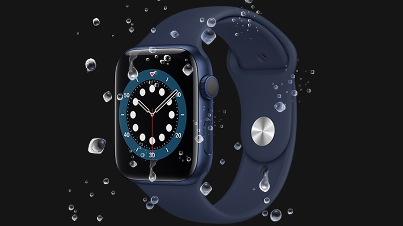 Apple Watch S6 LTE 40mm viền thép dây cao su xanh dương