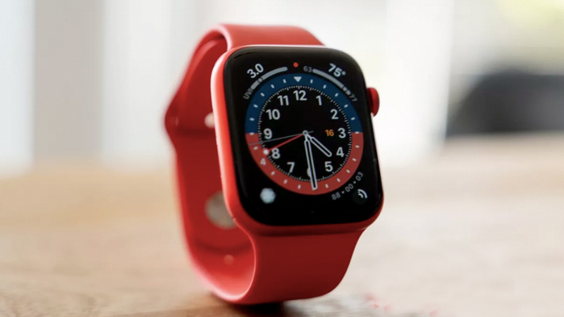 Apple Watch S6 44mm viền nhôm dây cao su (Product RED)