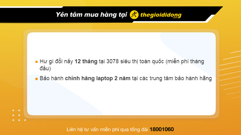 Chính sách bảo hành hấp dẫn