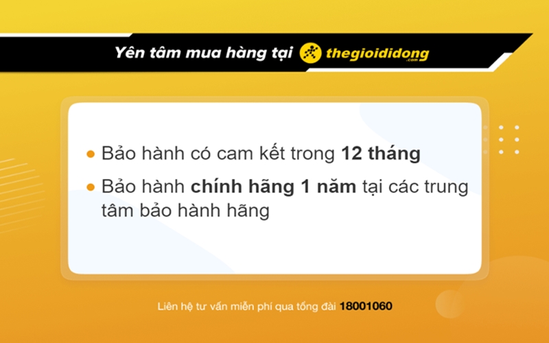 Chính sách bảo hành tại Thế Giới Di Động