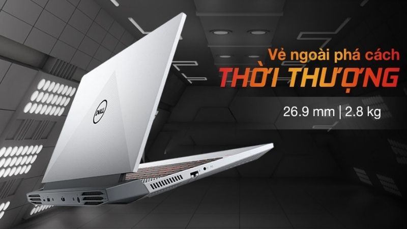 Laptop sở hữu một thiết kế tinh tế với sắc xám thời thượng