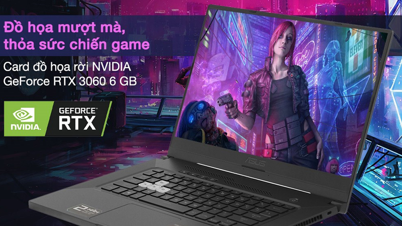 Laptop Asus TUF Gaming FX516PM có cấu hình mạnh mẽ