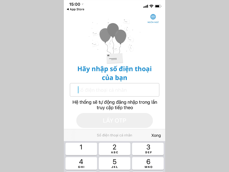 Đăng nhập với số điện thoại