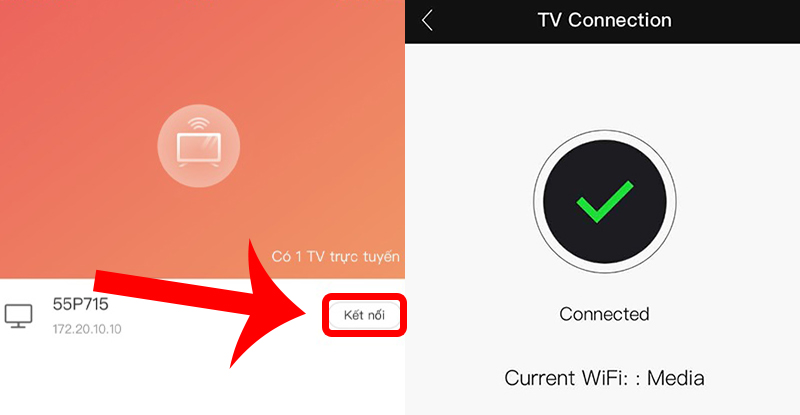 Kết nối với tivi mà bạn mong muốn