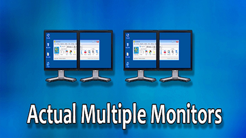 Phần mềm Actual Multiple Monitors khá dễ sử dụng, giao diện dễ nhìn, trực quan