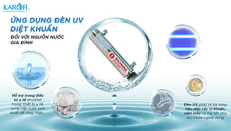 Đèn UV Karofi diệt khuẩn tốt