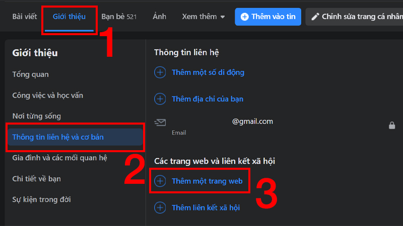 Chọn thêm một trang web