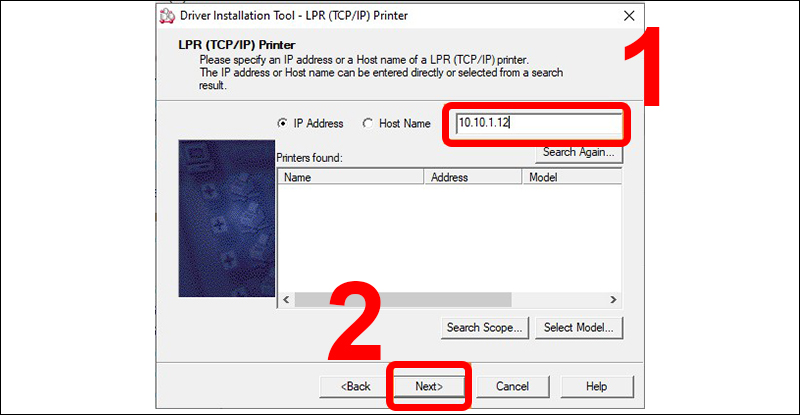 Nhập địa chỉ IP như hình