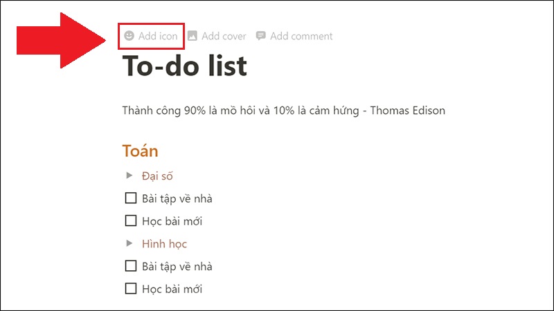 Vào mục Add icon để thêm icon bạn thích