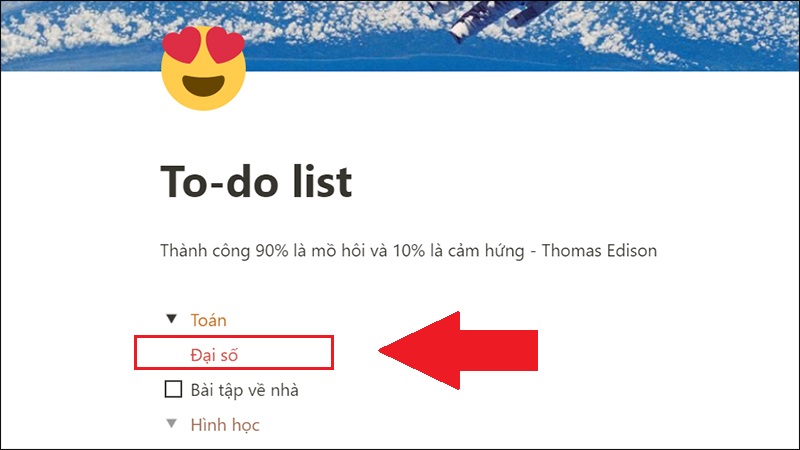 Phân loại công việc trong To-do list