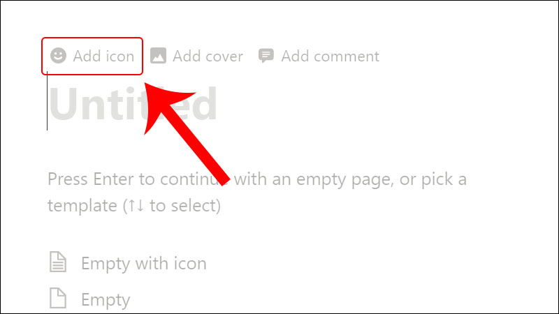 Chọn Add icon