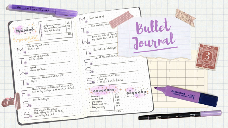 Bullet Journal giúp lên kế hoạch, quản lý thời gian và theo dõi công việc