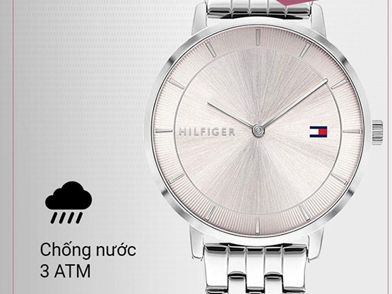 Tommy Hilfiger 1782283  có hệ số chống nước là 3ATM