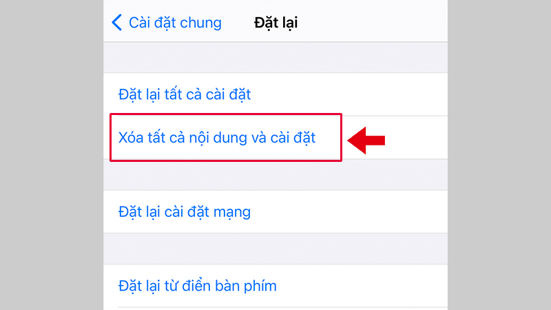 Hãy nhập mật khẩu để xác nhận khôi phục cài đặt gốc cho iPhone