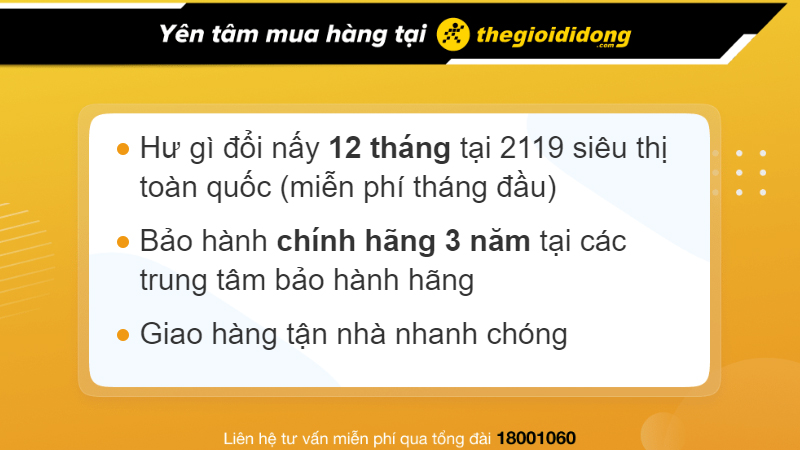 Chính sách bảo hành của TGDĐ