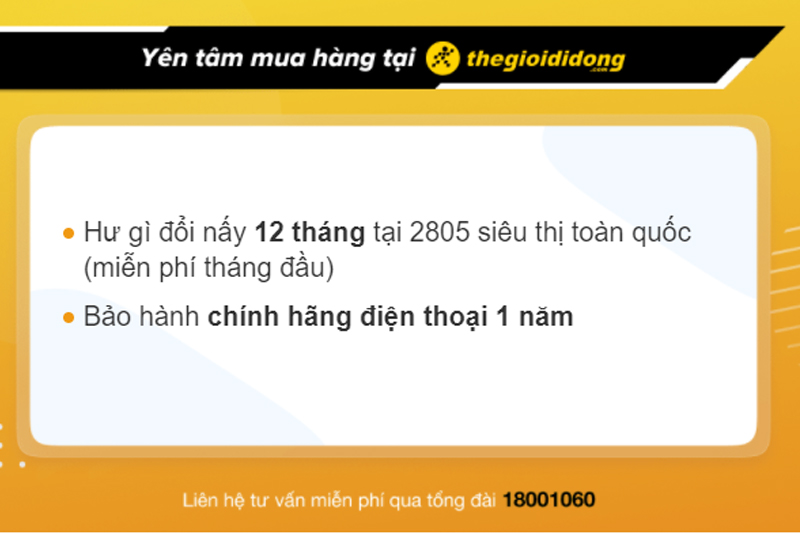 Chính sách bảo hành của TGDĐ